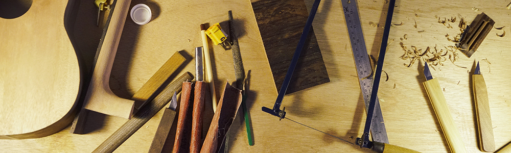 Tools for making violin.